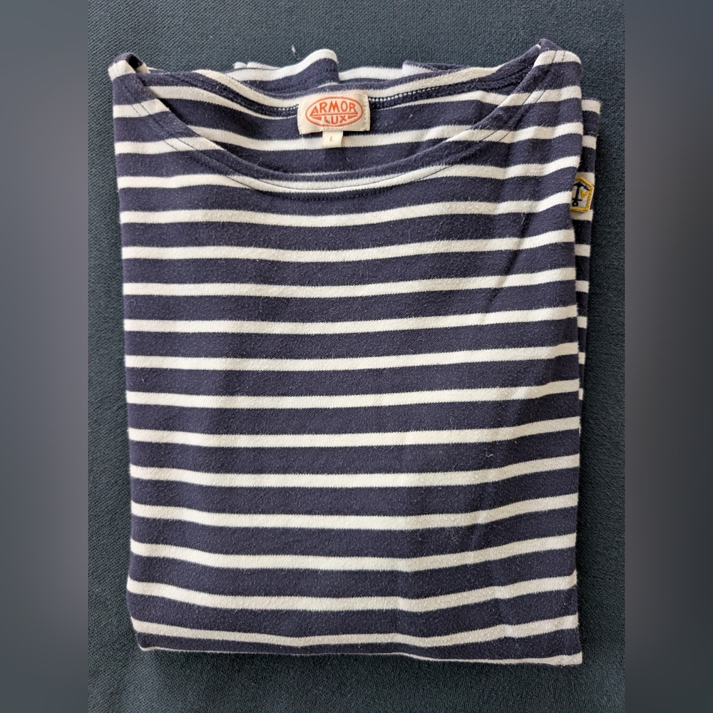 Armor Lux Breton shirt (navy/white stripes)